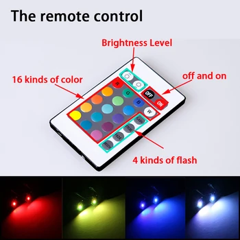 Multi-värviline RGB Deemon Eye LED kurat, silmad Traadita Kaugjuhtimispult, Auto Mootorratta ja Pesuseade Projektor Moderniseerimiseks