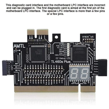 Multifunktsionaalne ARVUTI PCI PCI-E Mini PCI-E LPC Emaplaadi TL-460S Diagnostiline Test Analyzer Tester Debug Kaardid Lauaarvuti
