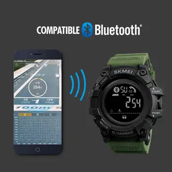 Multifunktsionaalne Meeste Spordi Kellad SKMEI Mood Meeste Bluetooth Smartwatch Veekindel Kell, Mees Chronos Sõjalise Vaadata Reloj 2020