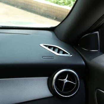 Mõeldud Mercedes-Benz GLA X156 CLA C117 A-Klassi W176 2013-2018 ABS Hõbe Armatuurlaua kliimaseade Ventilatsiooni Auk Teenetemärgi