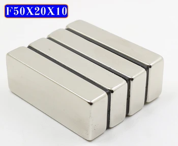 N50 18pcs Blokeerida Magnet 50 x 25x 10 mm Super Tugev haruldasest muldmetallist magnet Neodüüm Magnet 50*25*10 mm