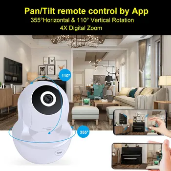 N_eye Home Security Kaamera 1080P HD WiFi IP Kaamera 4MP Beebi Eakate Lapsehoidja Pet Shop Jälgida Traadita Siseruumides Valve Kaamera