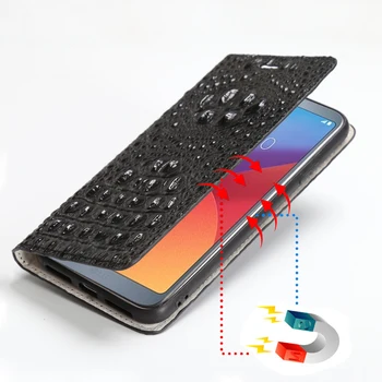 Nahast Flip Phone Case For Samsung Galaxy S20 Ultra S6 S7 Serv S8 S9 S10 Pluss S10e Lisa 8 9 10 Lite Krokodill Pea Rahakott Kott