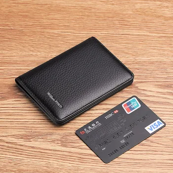 Nahast lühikesed püksid meeste rahakott, Mini ultra õhuke mitme funktsiooniga kaardi omanik mood vertikaalne Münt Rahakotti