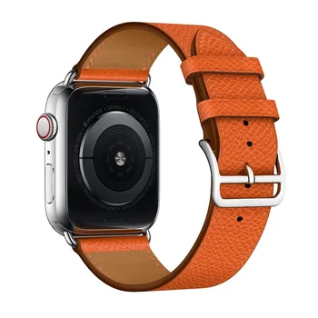 Nahast rihm Apple watch 5 esiliistu 44mm 40mm iWatch 38mm 42mm Tõeline käevõru Single tour Apple watch seeria 6 5 4 3 SE