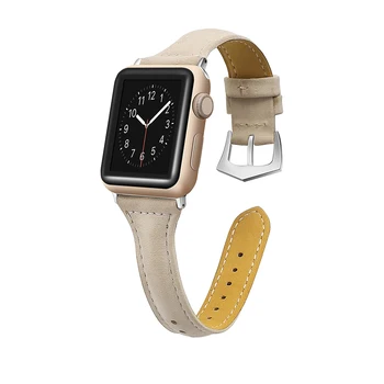 Nahast Rihm Apple watchband 38mm 42mm Asendamine käevõru randme bänd iwatch seeria 4 3 2 144mm/40mm smart Tarvikud