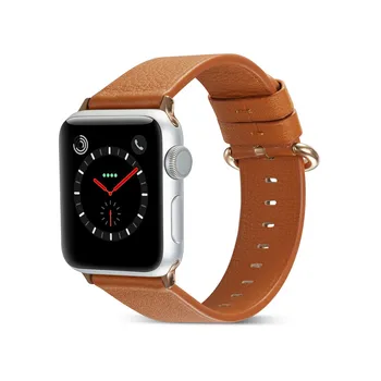 Nahast Watchband Apple Watch Band Seeria 3/2/1 Värviline Käevõru 42 mm 38 mm Kella Rihm Pruun Jaoks iwatch 4 Esiliistu