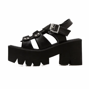 Naiste kingad gladiaator sandaalid naiste suve kingad pahkluu rihm kontsad naiste risti rihm sandaalid naistele paksu kingad YMA258-1