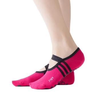 Naiste Kõrge Kvaliteediga Side Jooga Sokid Anti-Slip Quick-Dry Summutamine Pilates Ballett Sokid Hea Haarde Naiste Puuvillased Sokid