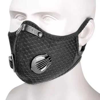 Naiste Mees Hingav Tuule-tõend Sport Face Mask Koos aktiivsöe Filter Töötab Jalgrattasõit hoida Soe Mask