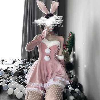 Naiste Santa Claus Neiu Ettekandja Ühtne Cosplay Kostüüm Seksikas Naistepesu Jõulud Xmas Party Seksikas Bunny Tüdruk Talve Kostüüm