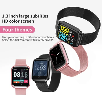 Naiste Smart Watch IP68 Veekindel smart watch Südame löögisageduse monitor Sport Fitness vaadata Kantavad Seadmed ios Android kingitus rihm