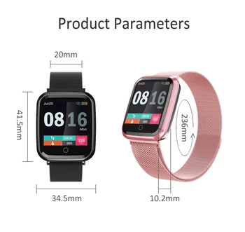 Naiste Smart Watch IP68 Veekindel smart watch Südame löögisageduse monitor Sport Fitness vaadata Kantavad Seadmed ios Android kingitus rihm