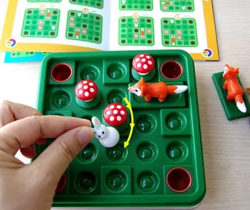 Naljakas Jänes ja rebane varajase hariduse haridus mänguasjad loogika ruumi mõtlemine Mõtlemise Pere Poole Mängu Laste poole mängud mänguasi