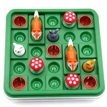 Naljakas Jänes ja rebane varajase hariduse haridus mänguasjad loogika ruumi mõtlemine Mõtlemise Pere Poole Mängu Laste poole mängud mänguasi