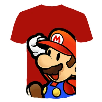 Naljakas Suvel 3D print t-särgid Uus laps Harajuku stiil, Klassikaline mängud, Super Mario t-särk Lapsed Mario Bros tshirts hip-hop tops