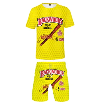 Naljakas Toidu Backwoods Mesi Berry Kaks Tükki, Komplekti Mehed 3D T-Särgid+lühikesed Püksid, Sobivad Meestele Suvel Tops Tees mood Tshirt Meeste Riided