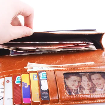 Naturaalsest nahast naiste rahakott naine raha kotti naiste Sidur Kott Nahast Naiste Rahakott raha tasku Kaardi Omanik Hasp Rahakott