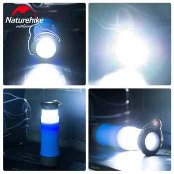NatureHike Pehme Valgus Väljas Rippus LED Kämpingus Telk Lamp Kalapüügi Laterna Lamp Taskulamp 3 Režiimid