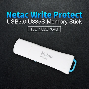Netac Kirjutada Kaitsta USB3.0 Flash Drive U335S 16GB 32GB 64GB mälupulk mälukaart flash pendrive pen drive U pulgad usb flash drive