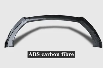 New Kõrge kvaliteediga ABS Black & ABS süsiniku fibrer Bumper Front Lip Protector Cove Ford Mustang 2016 2017