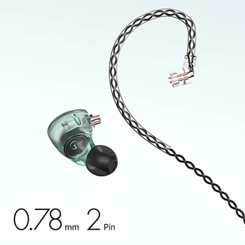NF Audio NA2 Dual Süvend Dünaamiline In-ear Monitor Kõrvaklapid tervikliku keskkonnajuhtimise 2-Pin-0.78 mm, Eemaldatav Kaabel Adaper(6.35, et 3.5)