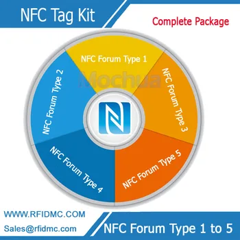 NFC Tag NFC Forum Tüüp 1 Tüüp 5 Sildi Täieliku Paketi 39 tükki NFC Kaartide