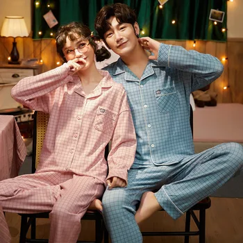 NIGHTWA Sügis-talv pidžaama paarid Sleepwear Set Armastavad trükkimine, Pika varrukaga, kanna Pidžaamad naiste mood Pijamas ülikond