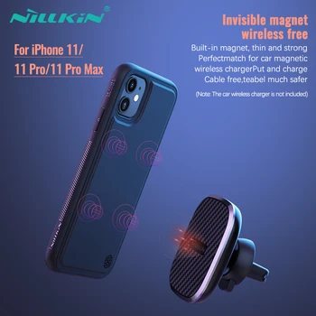 Nillkin Magic Case for iPhone 11 11 Pro Max tagakaas Auto Traadita Laadimise PU Nahk Magnet Omanik Kate iPhone 11 Pro