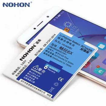 NOHON Jaoks Huawei Honor 7X 6X 5X 4X 5C 7C Maimang 6 5 4 Akut HB386483ECW HB366481ECW HB356687ECW Telefon Batarya