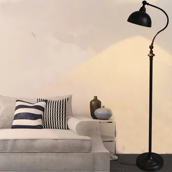 Nordic-Ameerika Riigis elutoast Lamp Raud põranda lamp Laua lamp Retro loominguline põranda lamp