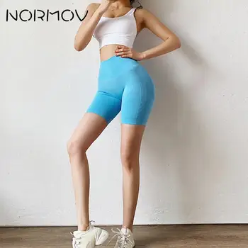 NORMOV Naised Treening Jooga Püksid Jõusaal Fitness Running lühikesed Püksid Venitada Push UP Jõusaal Retuusid, lühikesed Püksid Spordi-Õmblusteta sport
