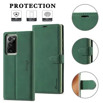 Note20 Nahast Flip case for Samsung Galaxy Note 10 9 20 S20 Ultra S10 Lite S8 S9 Plus A01 A11 A21s A31 A41 A51 A71 Rahakott Kate