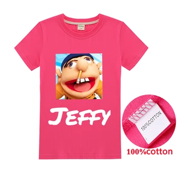 Novedades 2020 Laste Riided Jeffy Lühikesed Varrukad Cartoon Naljakas Poiste T-Särgid Tüdrukutele Lapsed Tops Tee Särk Fille Beebi Camiseta