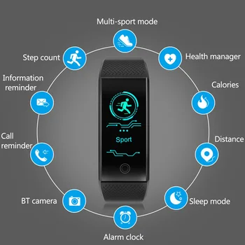 Nutikas Käevõru IP68 Veekindel Smartband Südame Löögisagedus Puhkeolekus Jälgida Sport Passometer Fitness Tracker Bluetooth Smartwatch.