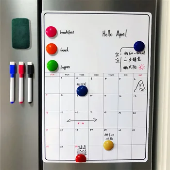Nädalas/ Kuus Planeerija Magnet teadetetahvel Köök Päev Paindlik Lehe Memo Lauad, Külmik Joonis Kalender Magnet