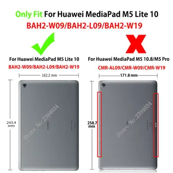 Näiteks Huawei MediaPad M5 lite 10 Juhul Katta BAH2-L09/W09/W19 10.1