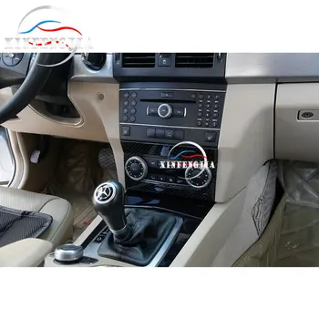 Näiteks Mercedes-Benz GLK-Klassi X204 10-12 Carbon fiber Auto Salongi Esi-Center Kontrolli Konditsioneer AC Reguleerida Paneel Sisekujundus Kate