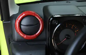 Näiteks Suzuki Jimny 2019 2020 Center Console Õhu Väljalaskeava Vent Teenetemärgi Kate Sisekujundus Kleebis Decal ABS Punane Auto Interjööri Aksessuaarid