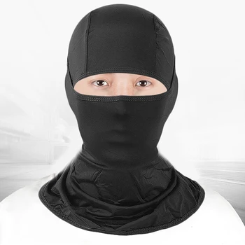 Näomaski UV-Kaitse Meeste ja Naiste Suusa Päike Kapuuts Maskid,Jalgrattasõit, Matkamine Mask, Must