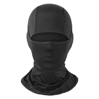 Näomaski UV-Kaitse Meeste ja Naiste Suusa Päike Kapuuts Maskid,Jalgrattasõit, Matkamine Mask, Must