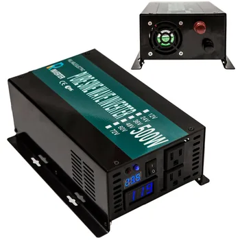 Off Grid Pure Sine Wave Power Inverter 24V 220V 500W Päikese Generaator Inverter Aku Trafod 12V/48V DC 120/230/240V AC