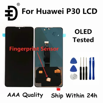 OLED LCD Ekraan Huawei P30 ELE-L 29 LCD Ekraan Puutetundlik Digitizer Assamblee Ekraan Huawei P30 LCD Asendamine