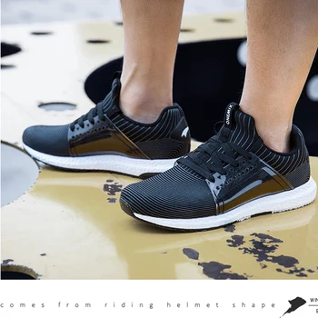 ONEMIX Tõsta Meeste Vabaaja Jalatsid Kerge, Hingav Jooksvad Kingad Lace Up Tossud Väljas Sportlik Must Kõndides kingad