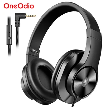 Oneodio T3 Juhtmega Kõrvaklappe Üle Kõrva Peakomplekt Koos Mikrofoniga Stereo, Bass Kõrvaklapid Ja Reguleeritav Kõrvaklappide Mobiilne Telefon