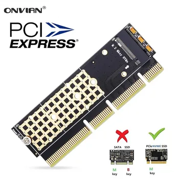 Onvian M. 2 NVMe Adapter SSD, et PCIe Kaardi M2-Klahvi M Juhile Silikoon-Jahutus Pad Kõvaketta Adapter Toetab PCIe Pesa x4x8x16
