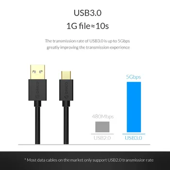 ORICO USB Type-C Kaabel Laadimine USB Kaabli Tüüp-C, Telefon/HDD Case/Sülearvuti 0,5 M/1M/1.5 M/2M USB A-USB-Kaabel C