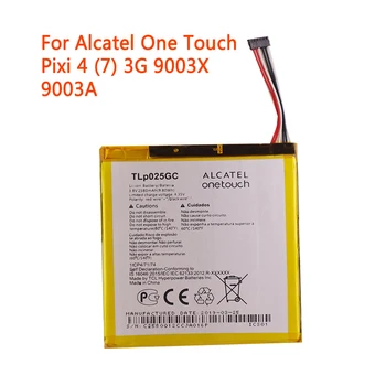 Originaal kõrge kvaliteedi TLP025GC 2580mAh Aku Alcatel One Touch Pixi 4 (7) 3G 9003X 9003A mobiiltelefoni Aku
