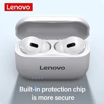 Originaal Lenovo LP1S TWS Bluetooth Kõrvaklapid Sport Wireless Headset Stereo Earbuds HiFi Muusika Koos Mic-Touch VS Lenovo LP2