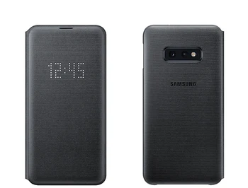 Originaal Samsung LED Kaas Telefon Kaitse Puhul Galaxy S10 X Pluss S10+ S10Plus S10e SM-G9730 Magada Funktsioon Kaardi Tasku